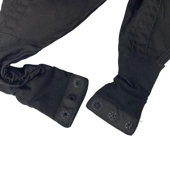 Zara Women Structured Scoop Neck Bodysuit Black Sleeveless Size M - Picture 11 of 12